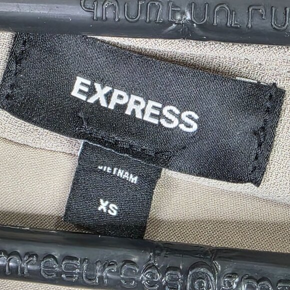 Womens Express Silver Sequin Blazer Jacket Single Button Breasted Polyester XS - Picture 2 of 6